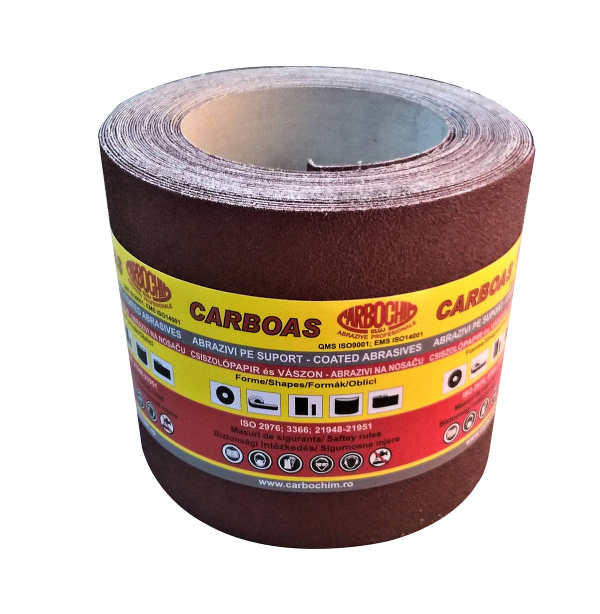 Rola panza abraziva pentru lemn, metale, materiale constructii, PE 840X, granulatie 80, rola 10 m x 100 mm