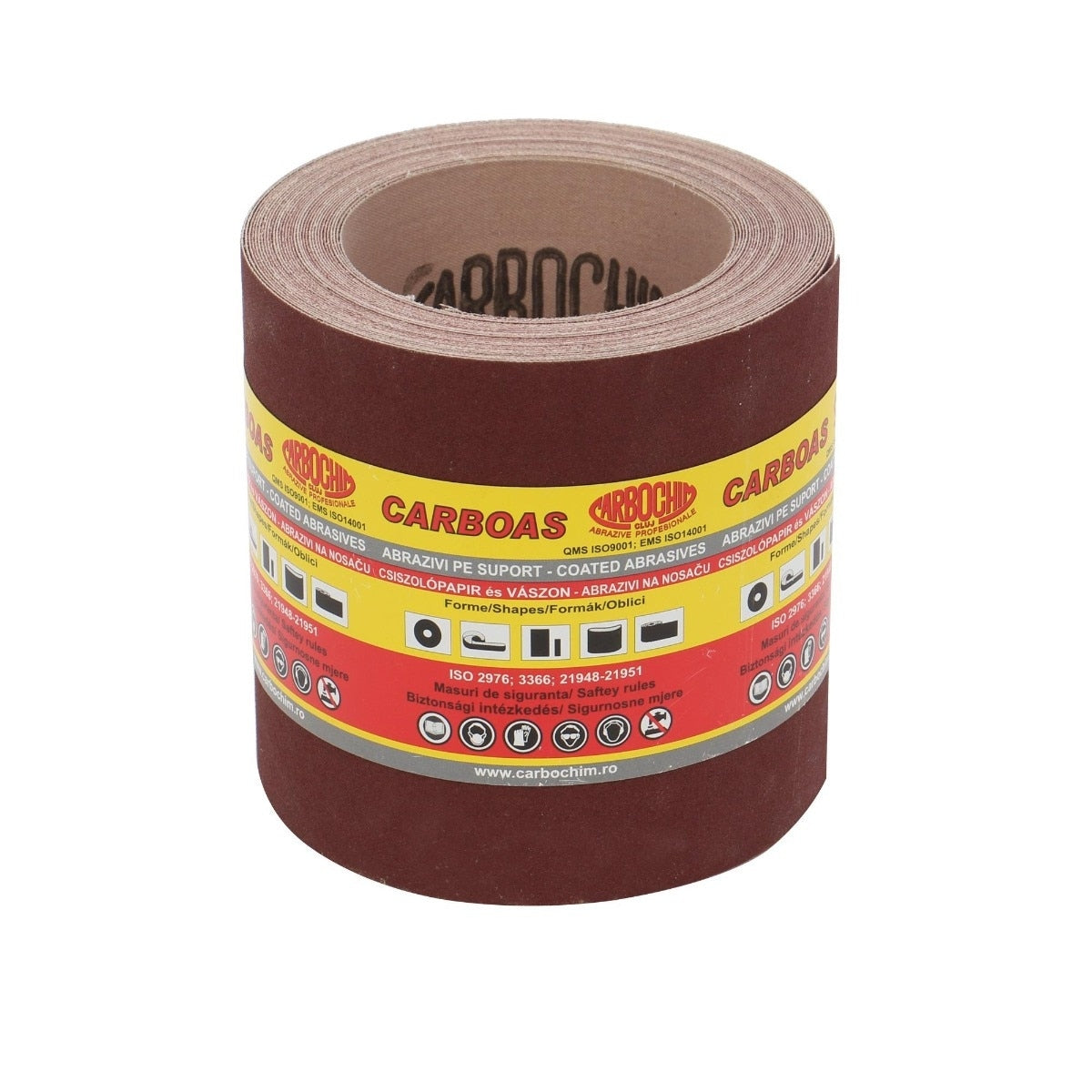 Rola panza abraziva pentru lemn, metale, materiale constructii, PES861K, granulatie 60, rola 50 m x 130 mm