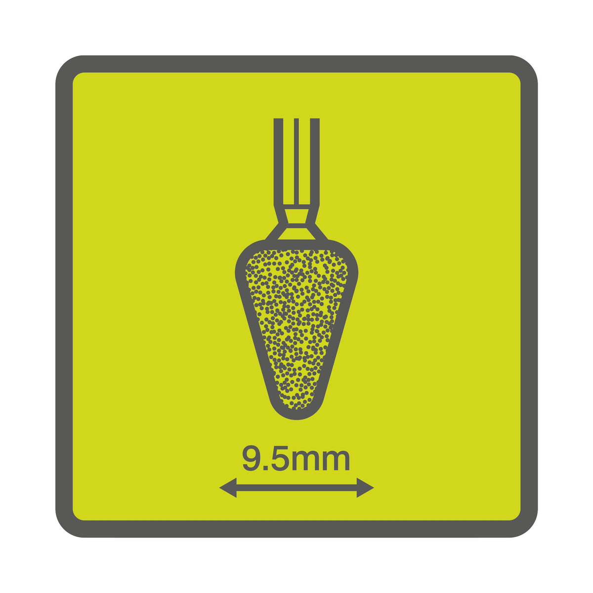 Piatra conica de slefuire 9,5 mm - RAR504
