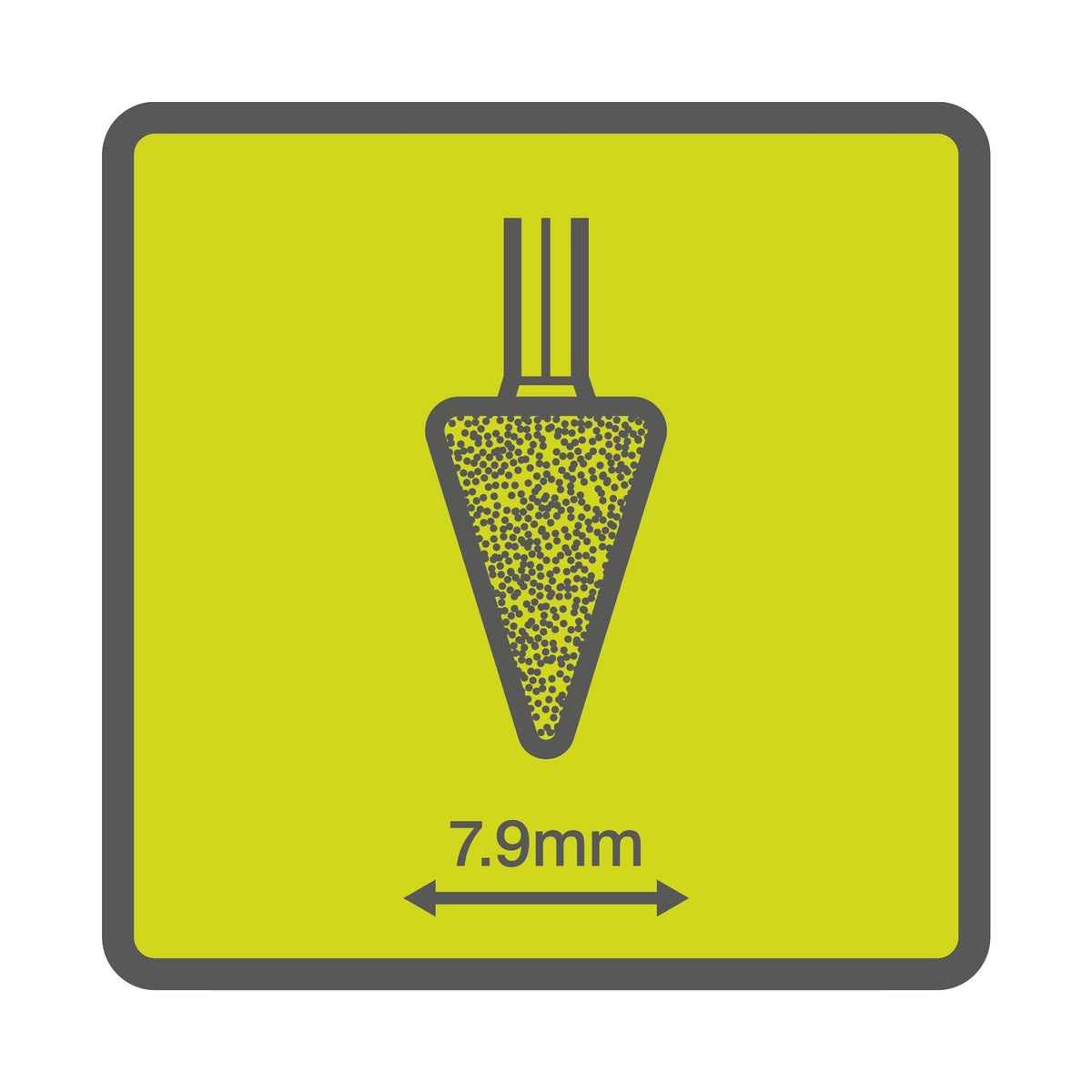 Piatra abraziva conica cu tija de 7,9 mm - RAR505-2