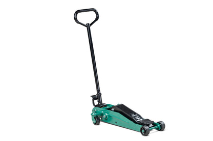 Cric hidraulic de atelier 2T, cu roti din cauciuc dur - 2T-C HRW