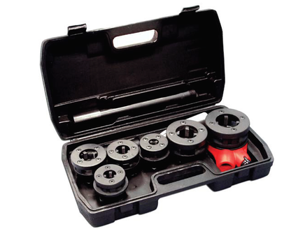 63021 Trusa de filetat BSPT, DIM 3/8”-1.1/4”