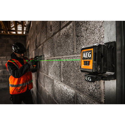 Nivelă laser AEG Nivelă Laser cu 2 linii în cruce, lumină verde, CLG220-B, 4935472253