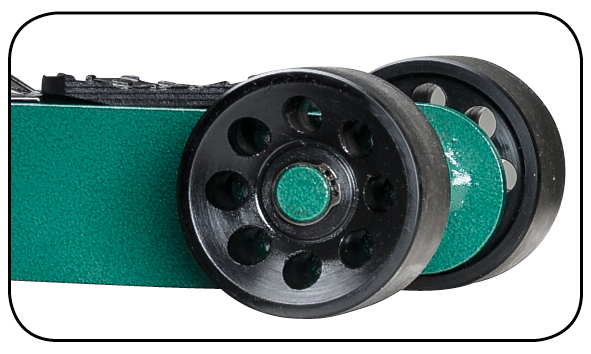 Cric pneumo-hidraulic 1,6T, cu role din poliuretan, silentioase - A1,6T-77 Bogie PU