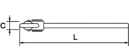 61378 Cheie pentru tevi la 90 grade GGG-W-651-E, Type II Class A, DIM 18