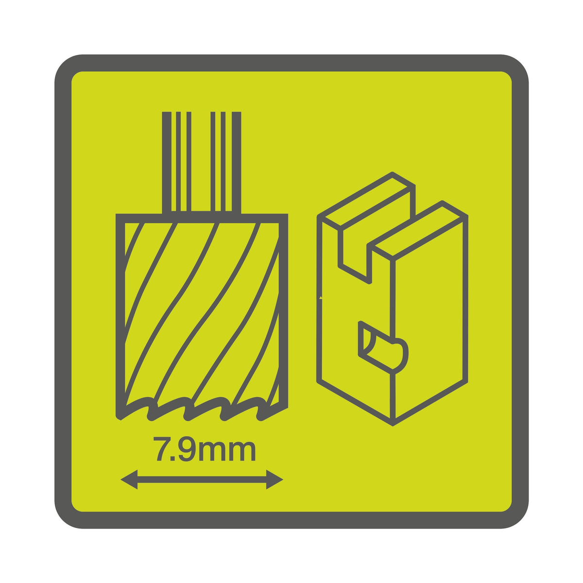 Freza cilindrica de 7,9 mm - RAR104