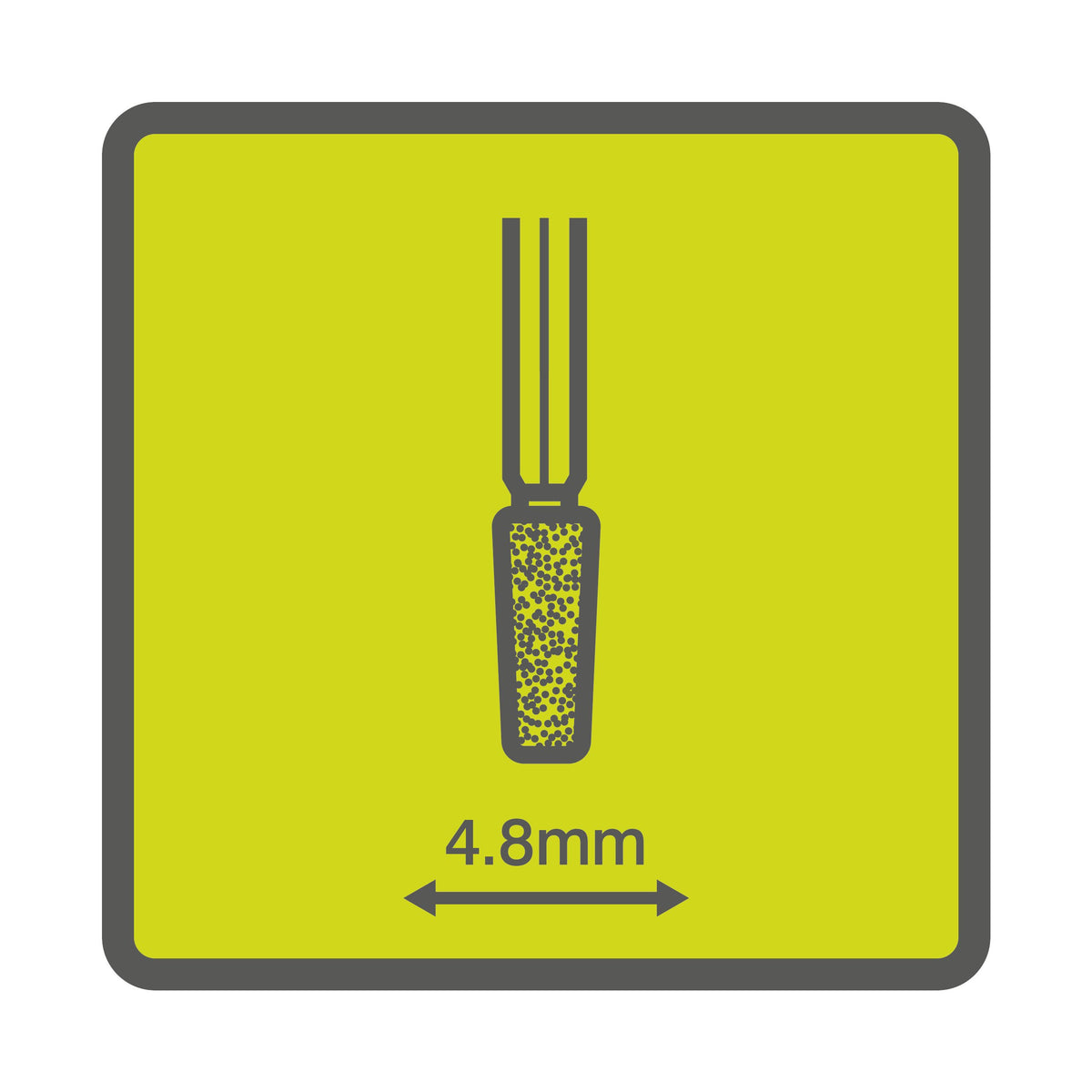 Piatra din carbura de siliciu pentru polizor cu varf conic 4,8 mm - RAR506-2