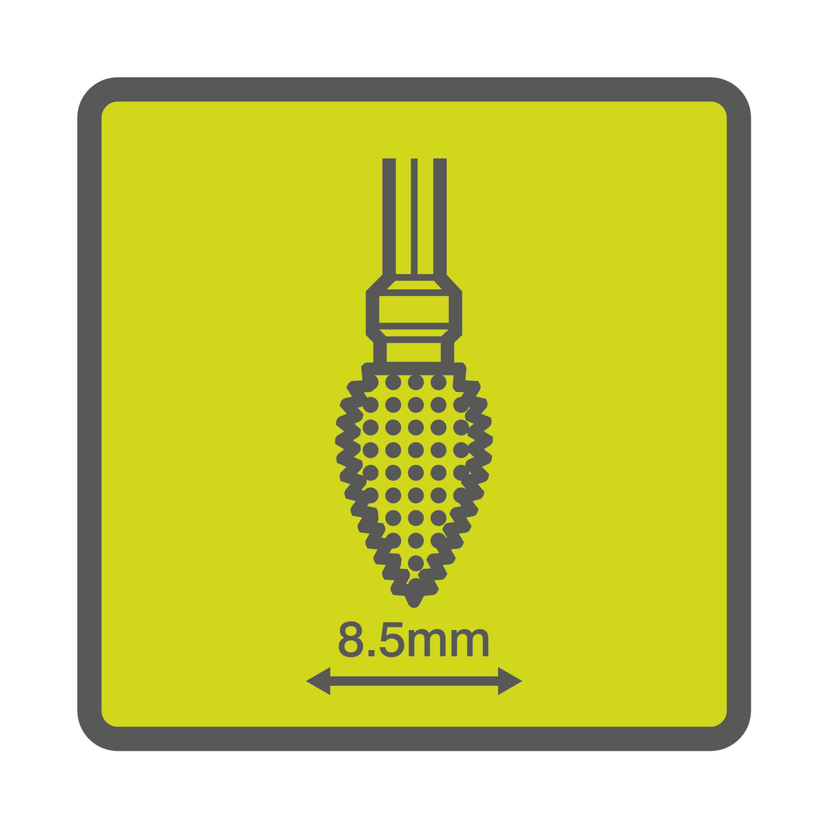 Freza grosiera tip flacara 8,5 mm flacara de indepartare a materialului - RAR701