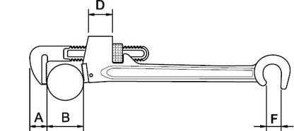 57580 Cheie pentru tevi si valve rafinarie, DIM 8