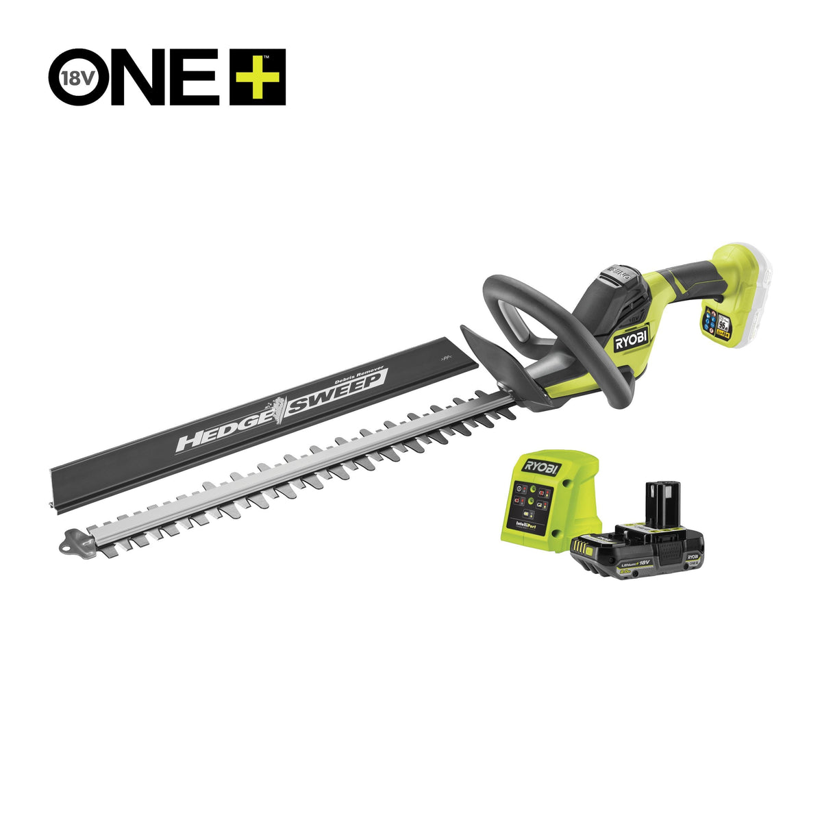 Foarfeca tuns gard viu 18V ONE+, lama 50cm, cu acumulator 2.0Ah - RY18HT50A-120
