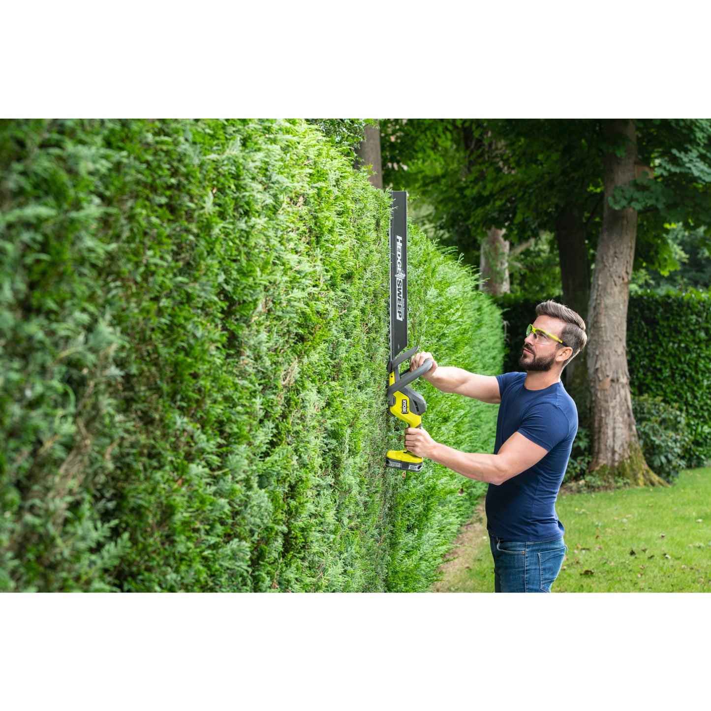 Foarfeca tuns gard viu 18V ONE+, lama 55cm, cu acumulator 4.0Ah - RY18HT55A-140