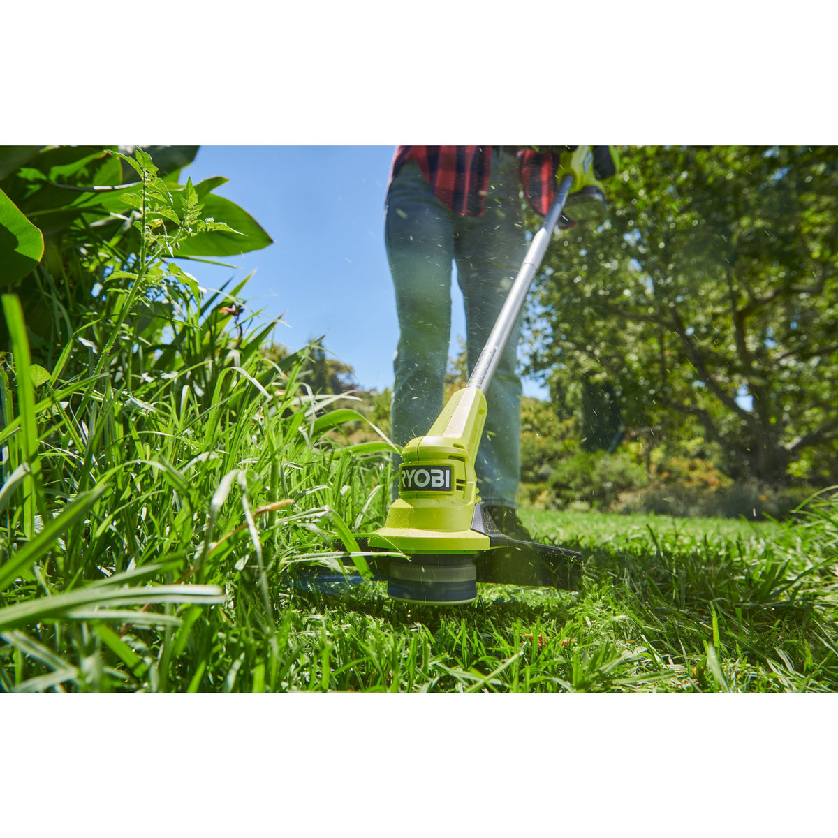 Trimmer iarba 18V ONE+, latime taiere 23cm, cu acumulator 2.0Ah - RY18LT23A-120