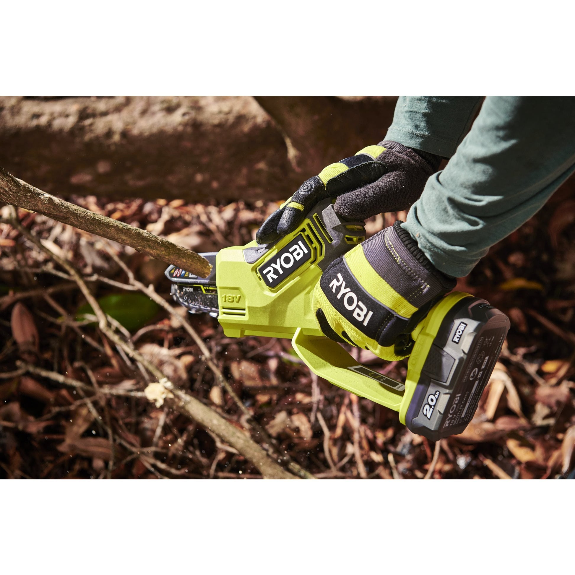 Fierastrau de toaletare 18V ONE+ brushless, lama 10 cm, cu acumulator 2.0Ah - RY18PSX10A-120