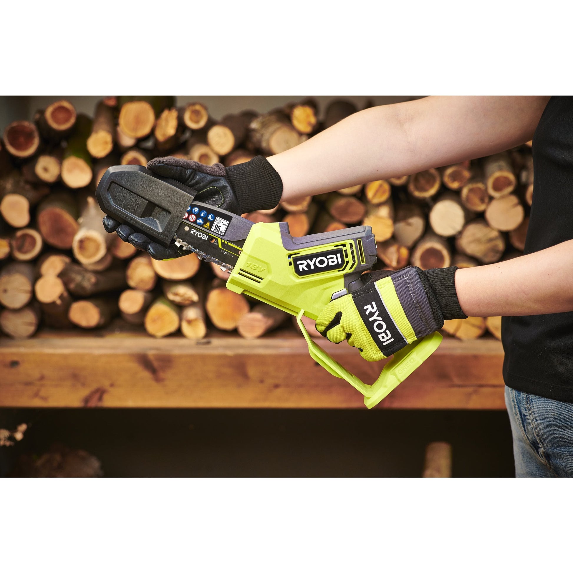 Fierastrau de toaletare 18V ONE+ brushless, lama 10 cm, cu acumulator 2.0Ah - RY18PSX10A-120