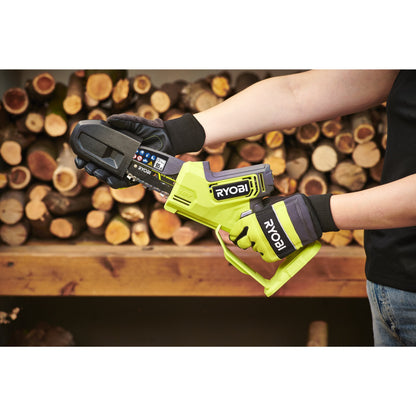 Fierastrau de toaletare 18V ONE+ brushless, lama 10 cm, cu acumulator 2.0Ah - RY18PSX10A-120