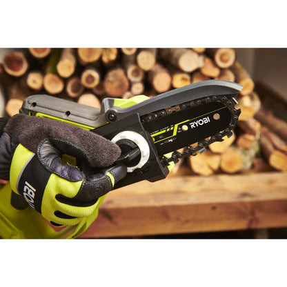 Fierastrau de toaletare 18V ONE+ brushless, lama 10 cm, cu acumulator 2.0Ah - RY18PSX10A-120
