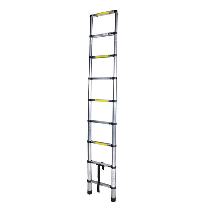 Scara telescopica aluminiu BISONTE STR1026 9 trepte, inaltime maxima 2.6 m