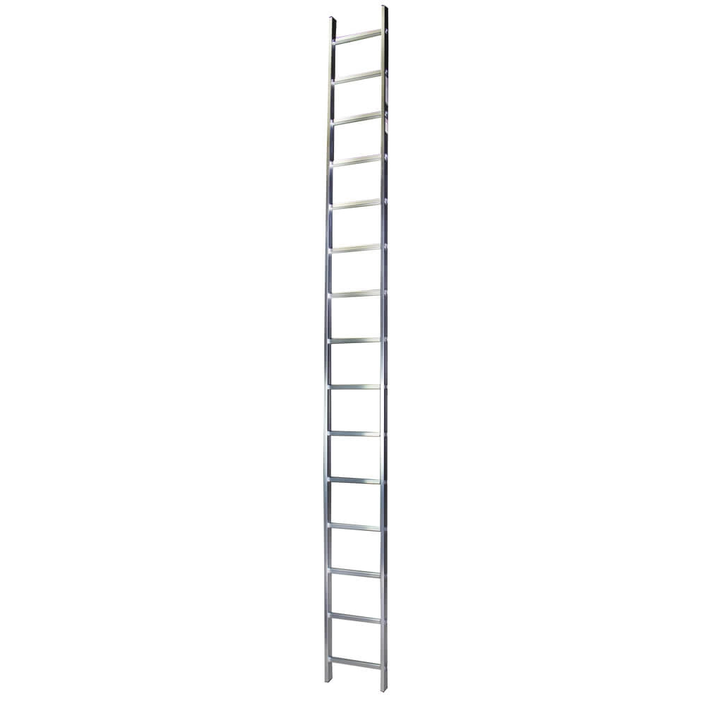 Scara simpla aluminiu BISONTE STR115 15 trepte inaltime maxima 4.3 m