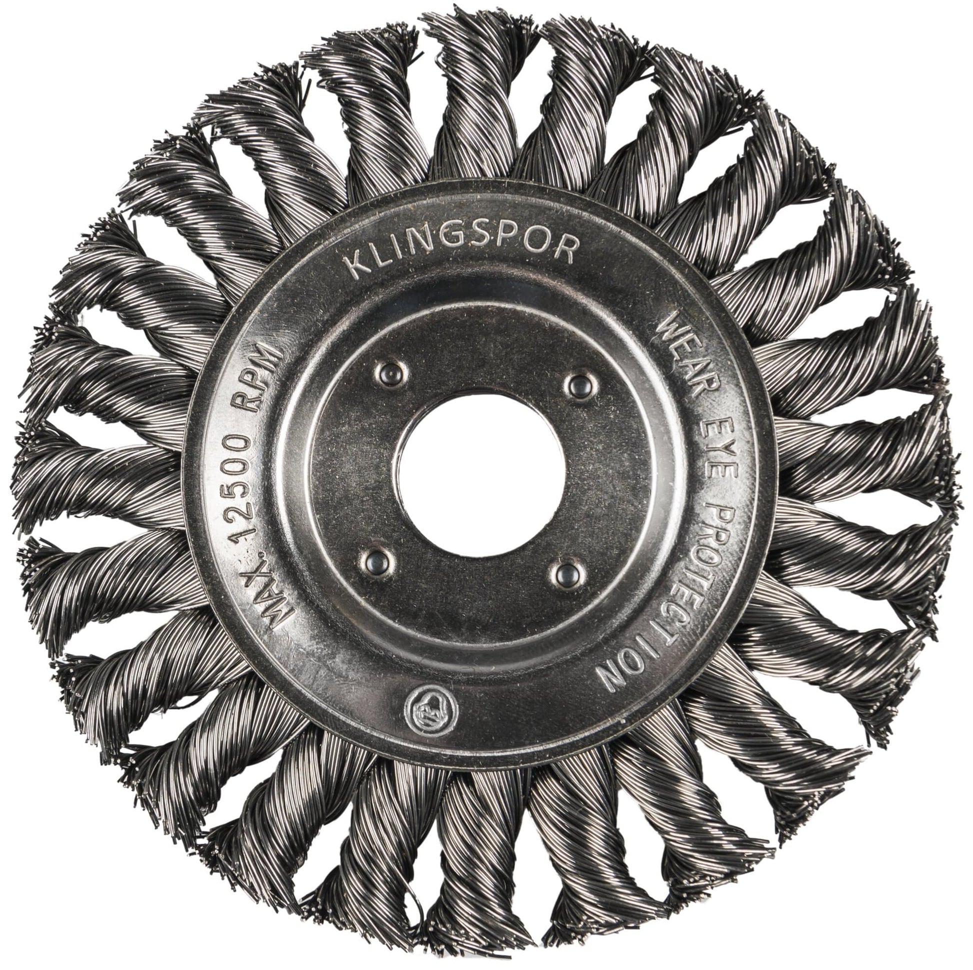 Perie circulara, cu alezaj, pentru debavurare inox / lemn / otel / plastic, BR 600 Z, 115 x 22.23 mm