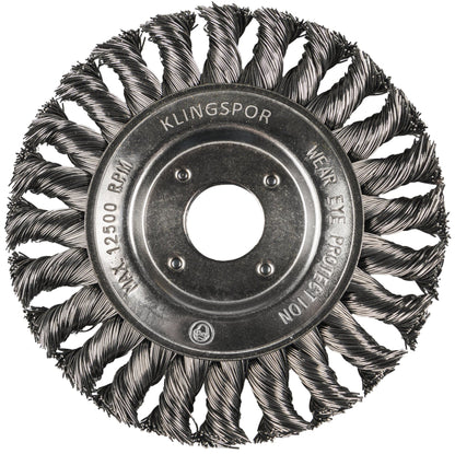 Perie circulara, cu alezaj, pentru debavurare inox / lemn / otel / plastic, BR 600 Z, 115 x 22.23 mm