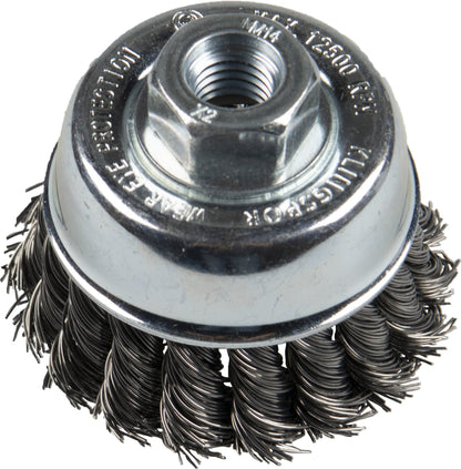 Perie cupa, cu alezaj, pentru otel / inox, BT 600 Z, diametru 65 x 14 x 22 mm
