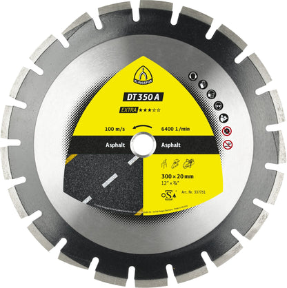 Disc diamantat, segmentat, pentru debitare asfalt, DT 350 A, 400 x 25.4 x 3.6 mm