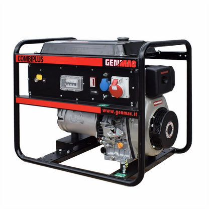 Generator de curent GENMAC CombiPlus G6500YEO maximum power 6,6 kVA/400V motor Yanmar L100